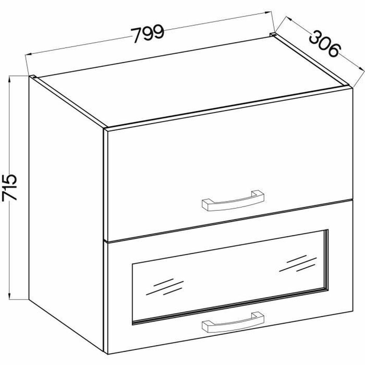 Cupboard 80 x 31,6 x 72 cm Grey