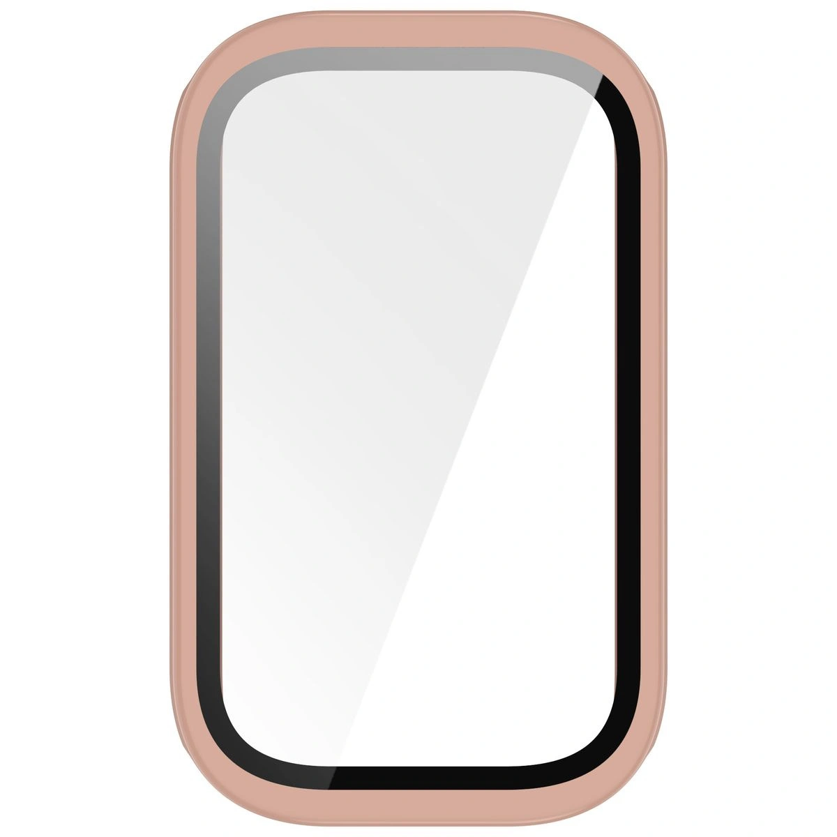 Bizon Case+Glass Watch Xiaomi Smart Band 9 Active / Redmi Smart Band 3 pink