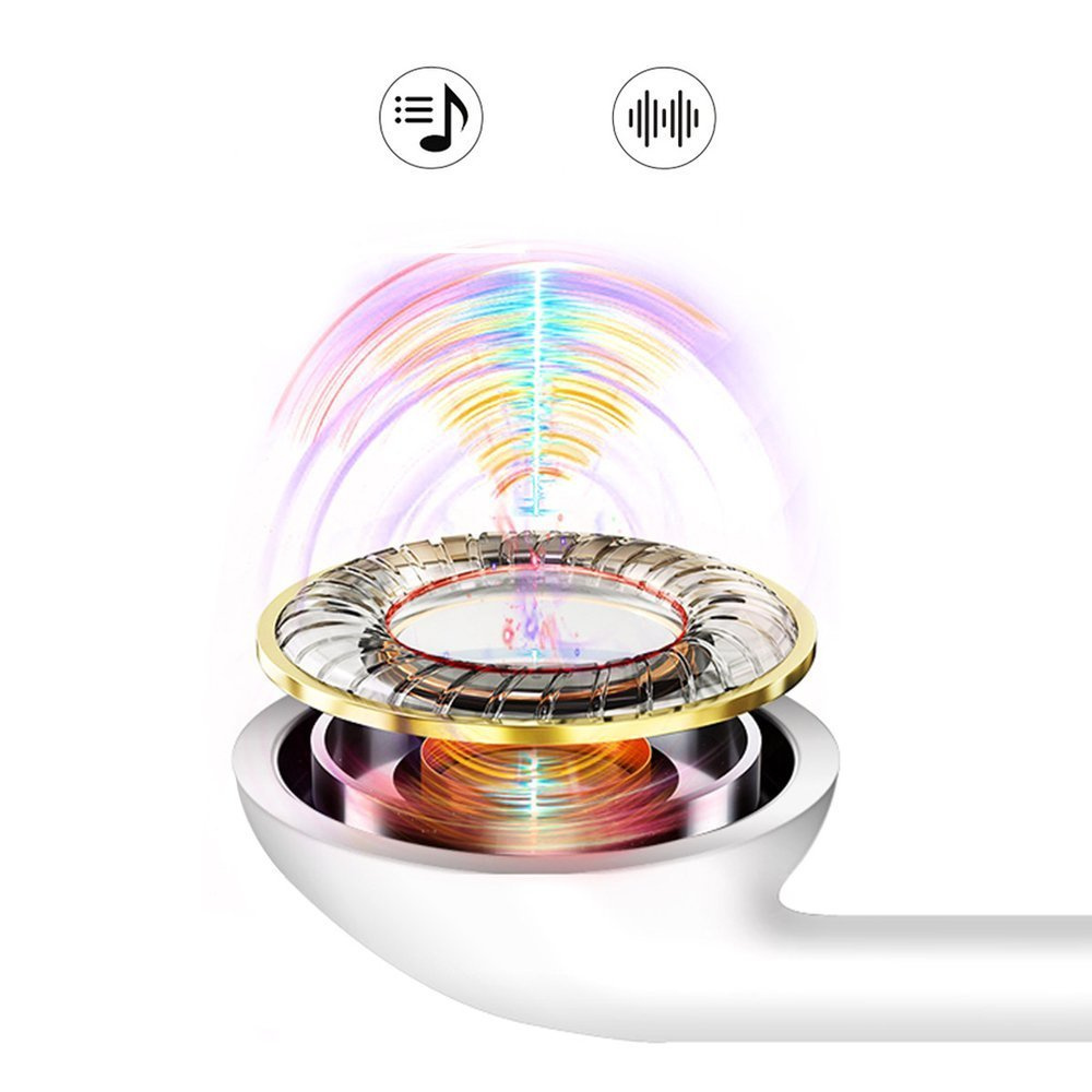 Dudao in-ear wired mini jack 3.5mm earphone headset white (X10S white)