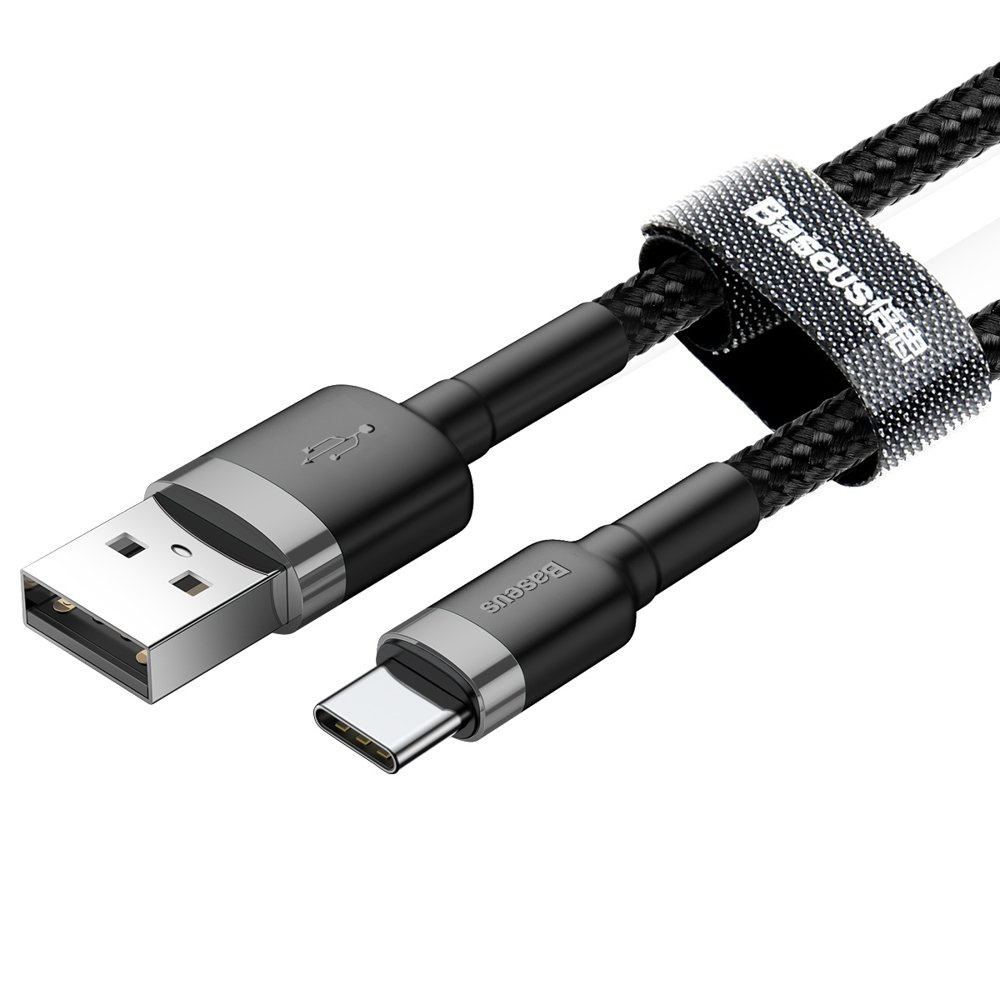 Baseus Cafule USB-A/USB-C Cable QC 3.0 2A 2M black-gray
