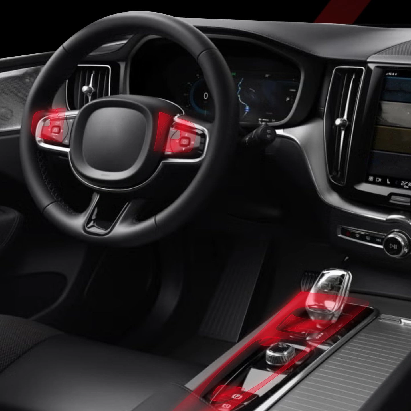 Matowa folia ochronna do wnętrza GrizzGlass PianoSkin do Kia Sportage 5 (2021-2024) [11w1]