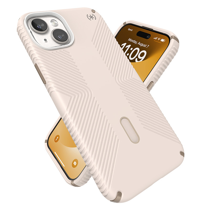 Speck Presidio2 Grip ClickLock MagSafe Apple iPhone 15 Plus / 14 Plus (Bleached Bone/Heirloom Gold/Hazel Brown)