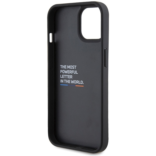 BMW BMHCP15S22NBCK Apple iPhone 15 Leather Carbon black
