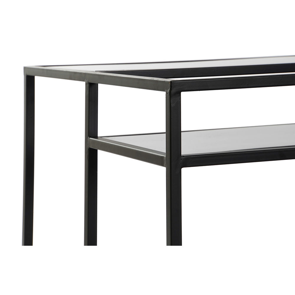 Side table DKD Home Decor 8424001787234 Black Multicolour Natural Wood Metal Mirror 120 x 60 x 50 cm