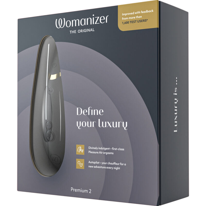 WOMANIZER - PREMIUM 2 CLITORAL STIMULATOR BLACK