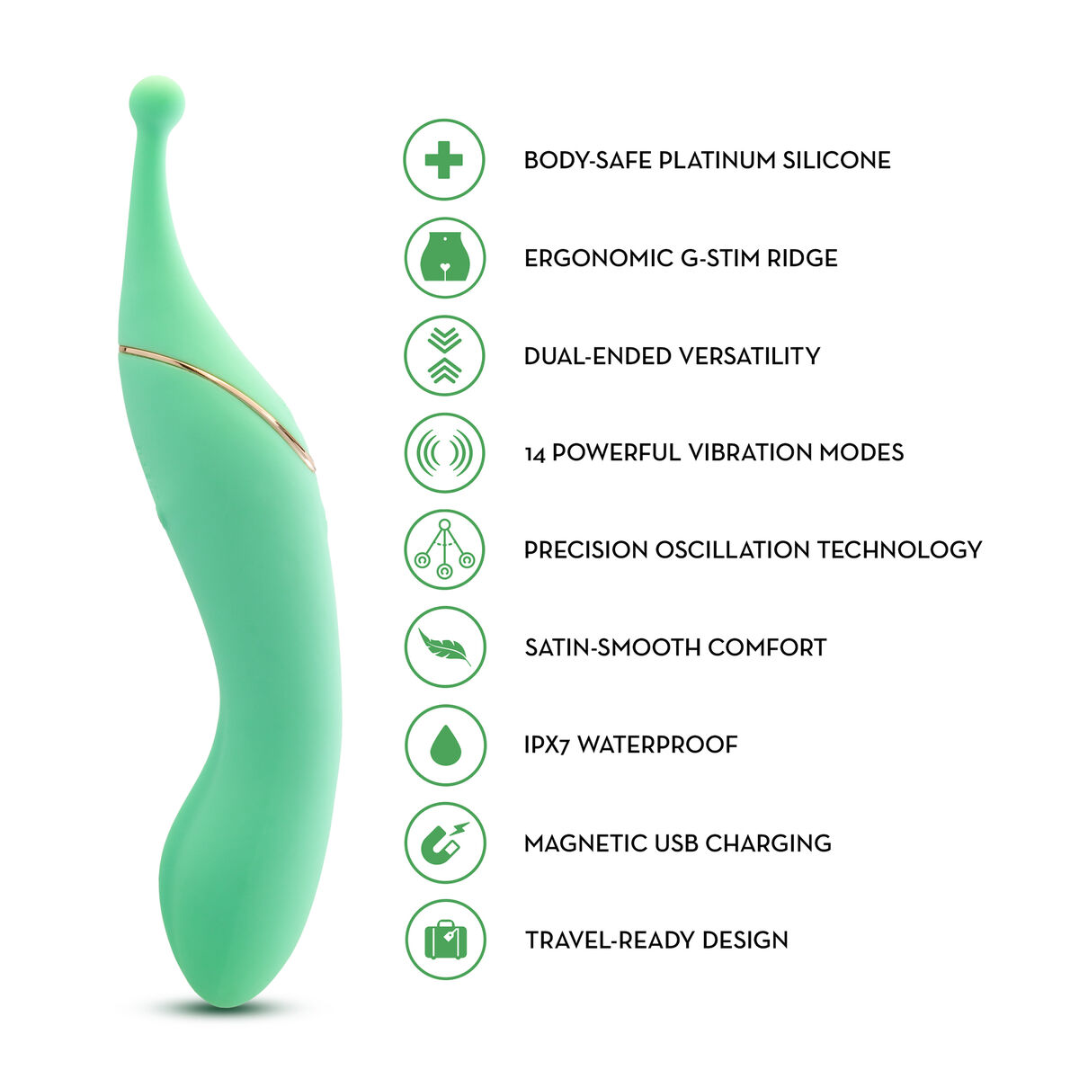 Massager Blush Green Massager Blush Green