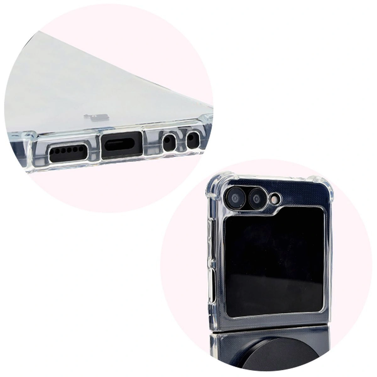 Bizon Case Salpa Samsung Galaxy Z Flip6 clear