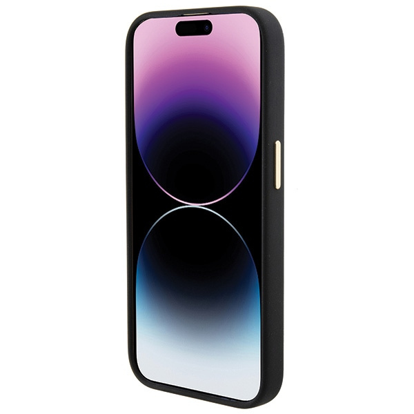 Guess GUHCP15XM4DGPK Apple iPhone 15 Pro Max hardcase Silicone Logo Strass 4G black