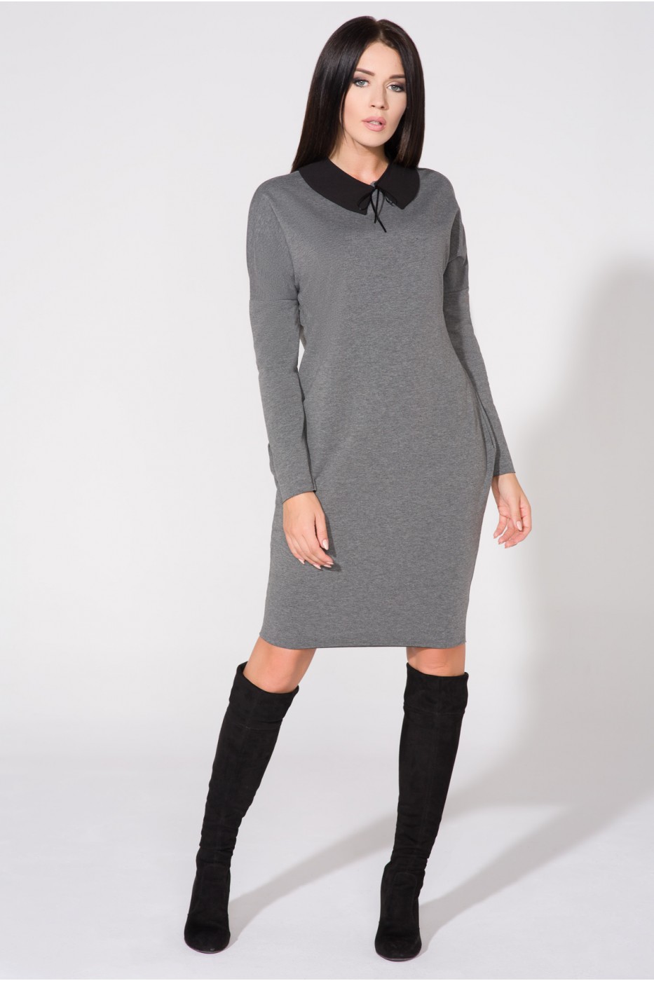 Abendkleid model 61714 Tessita grau Damen