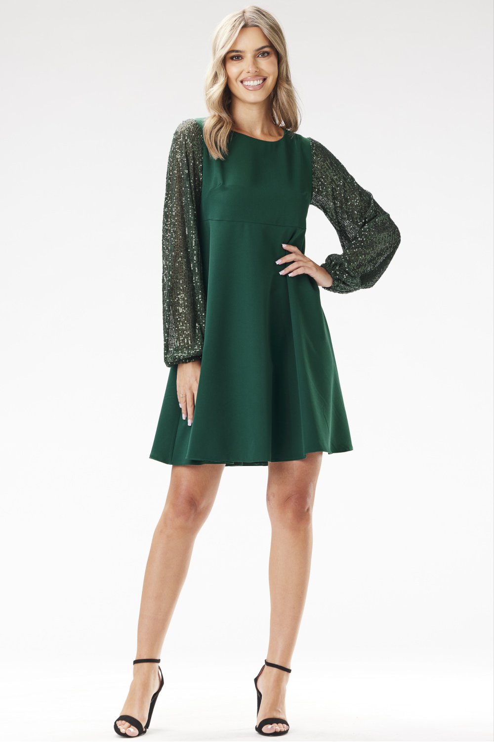  Evening dress model 204270 awama  green