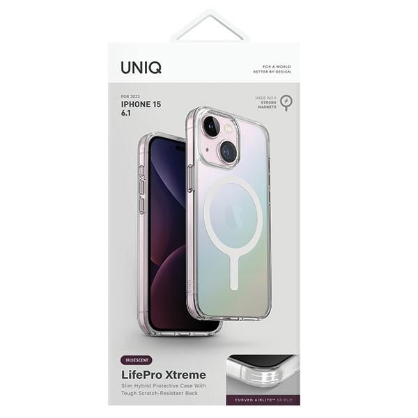 UNIQ LifePro Xtreme Apple iPhone 15 MagClick Charging iridescent
