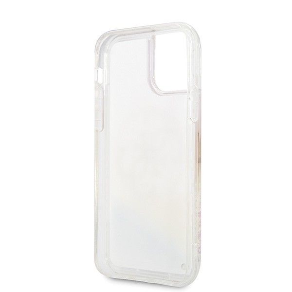 Guess GUHCN58LGIRGP iPhone 11 Pro hard case Gradient Liquid Glitter Circle Logo
