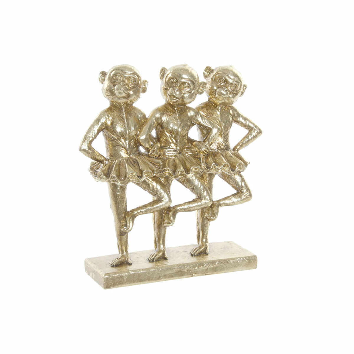 Decorative Figure DKD Home Decor FZ-91957 23 x 9,5 x 24 cm Golden Resin Colonial Monkey