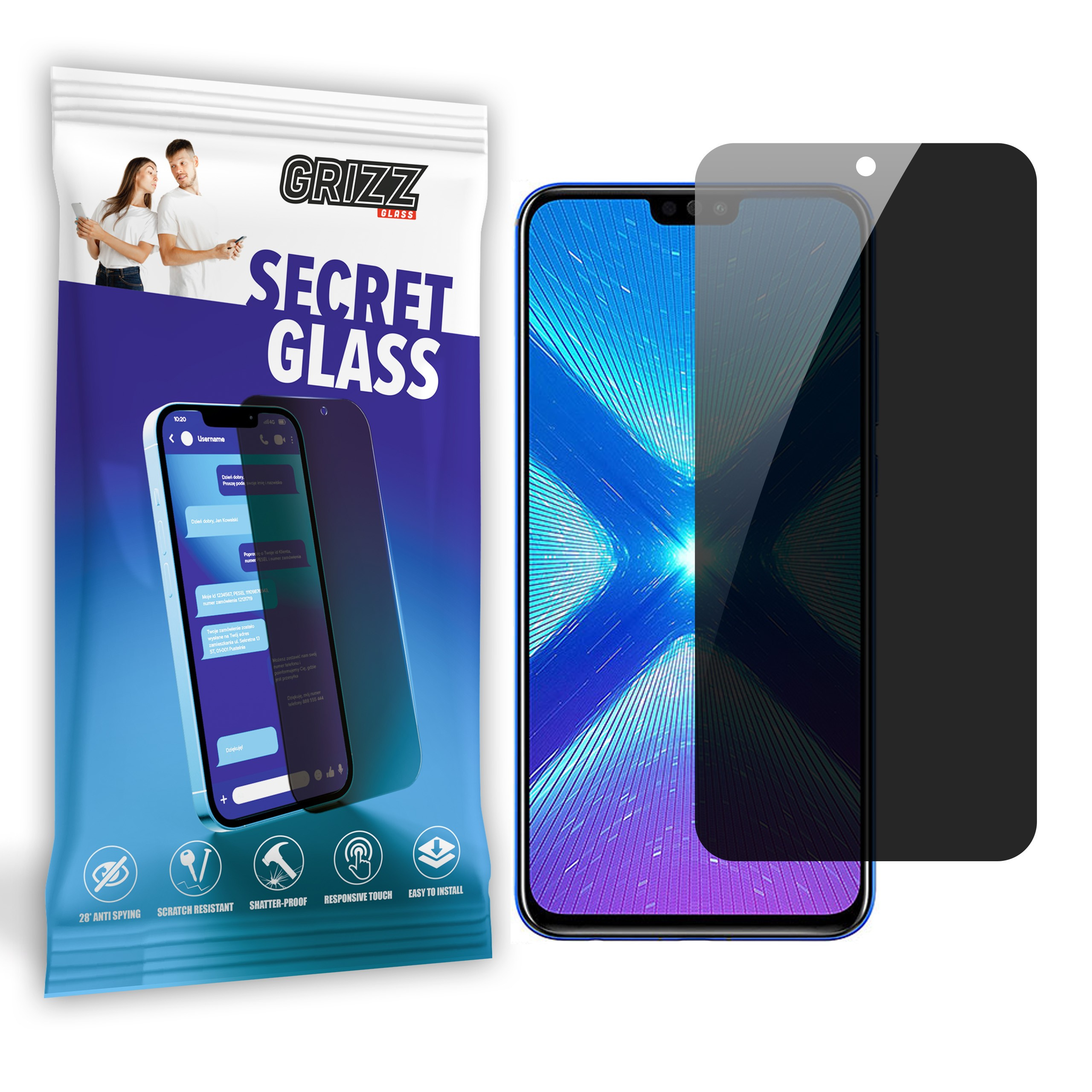 GrizzGlass SecretGlass Honor 8x
