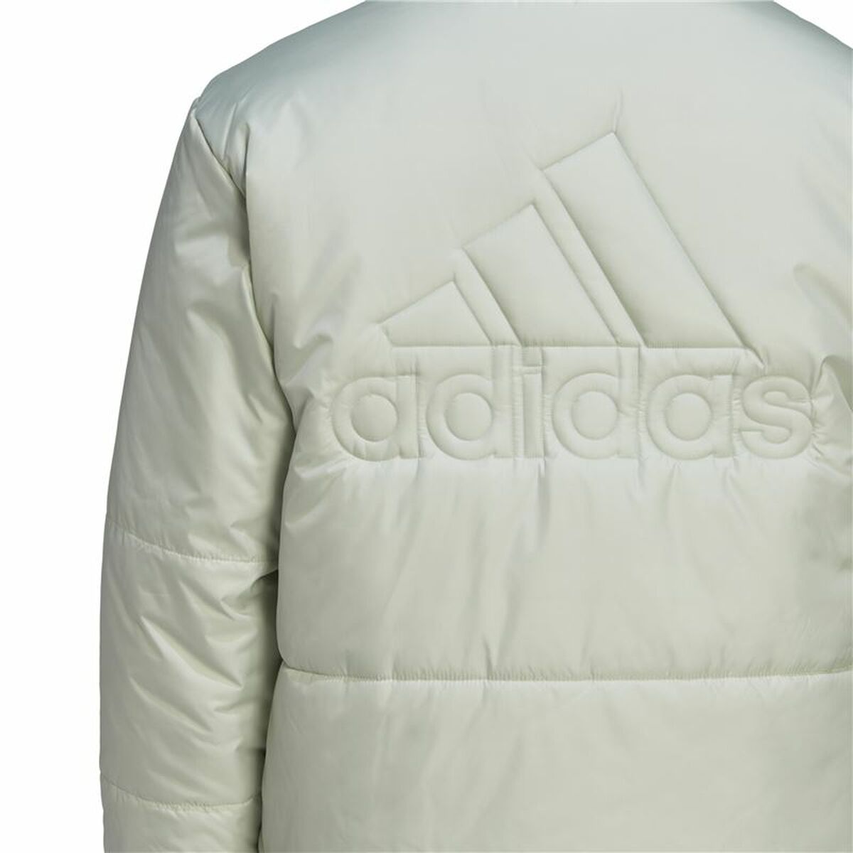 Women's Sports Jacket Adidas Bsc Padded White Light Blue