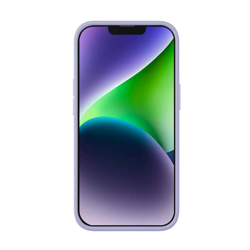 Baseus Liquid Silica Gel Case + Glass Apple iPhone 14 Plus (lavender)