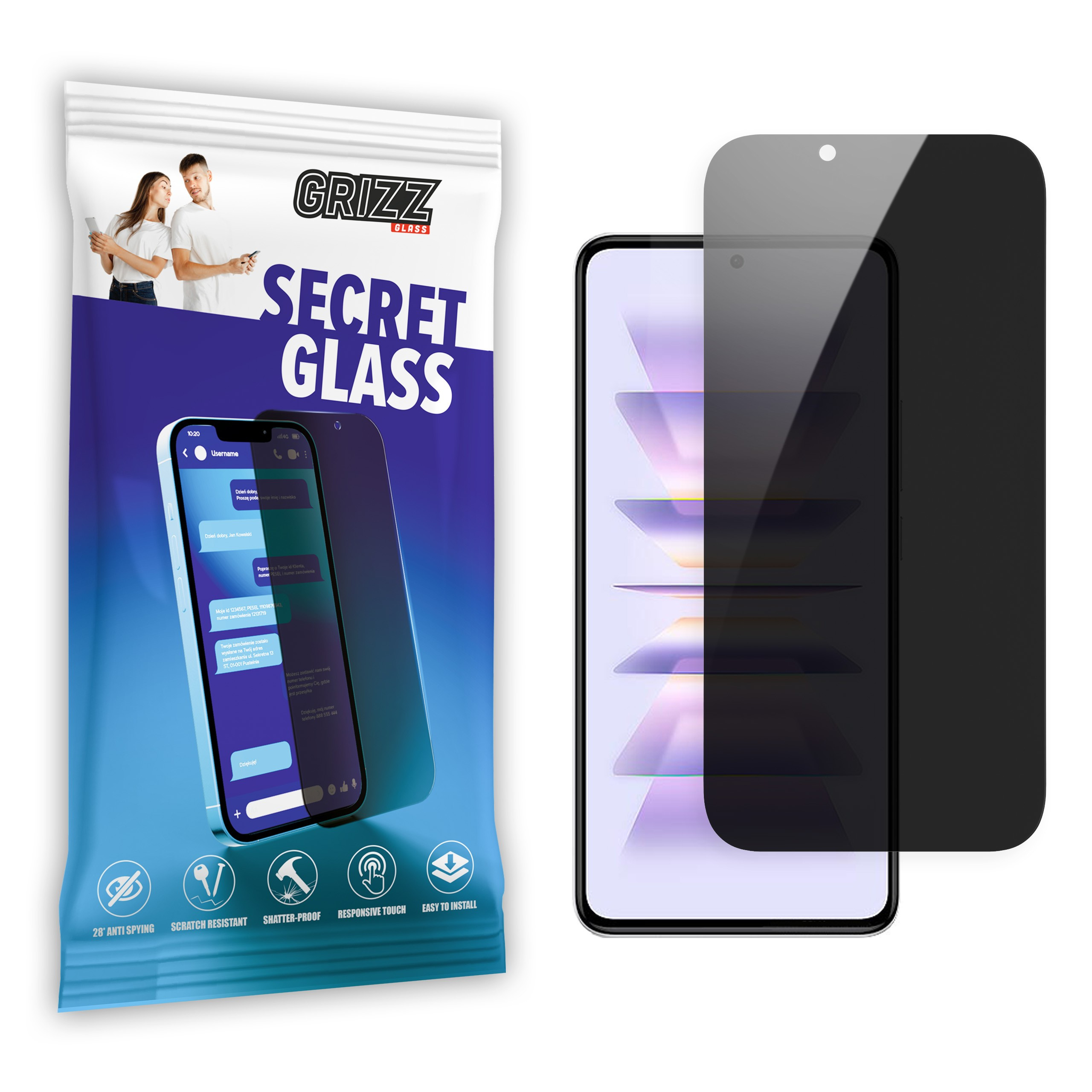 GrizzGlass SecretGlass Xiaomi Redmi K50i