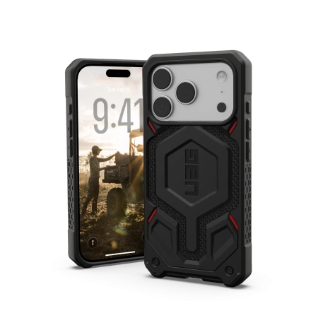 Etui UAG Urban Armor Gear Monarch Pro do Apple iPhone 17 Pro MagSafe (kevlar black)