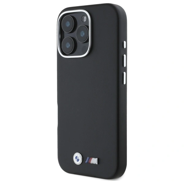 BMW BMHMP16L23PMWK Apple iPhone 16 Pro hardcase M Smooth Full Wrapped Metal MagSafe black