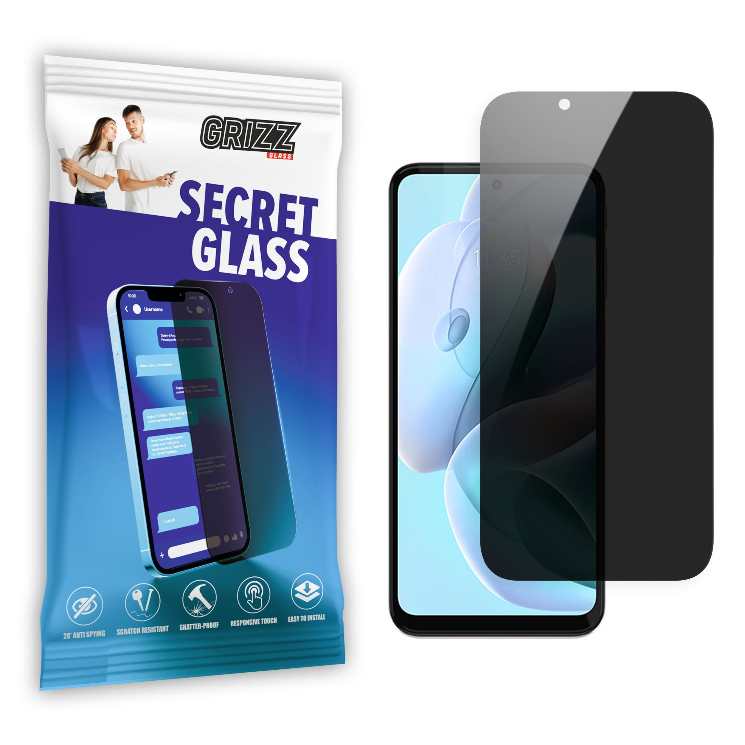 GrizzGlass SecretGlass Motorola Moto G41