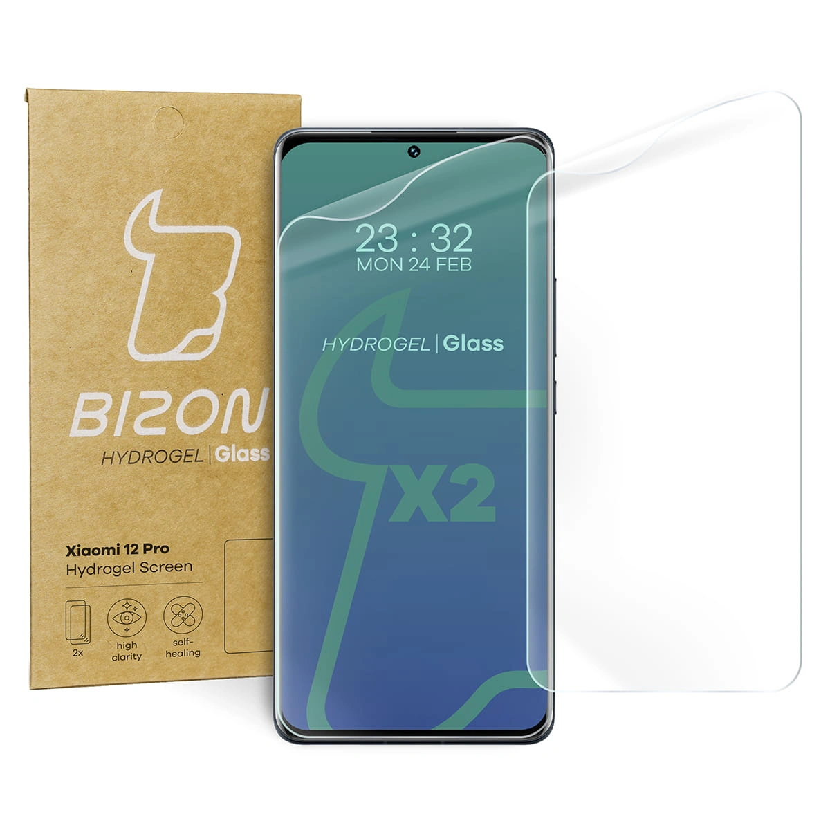 Bizon Glass Hydrogel Xiaomi 12 Pro [2 PACK]
