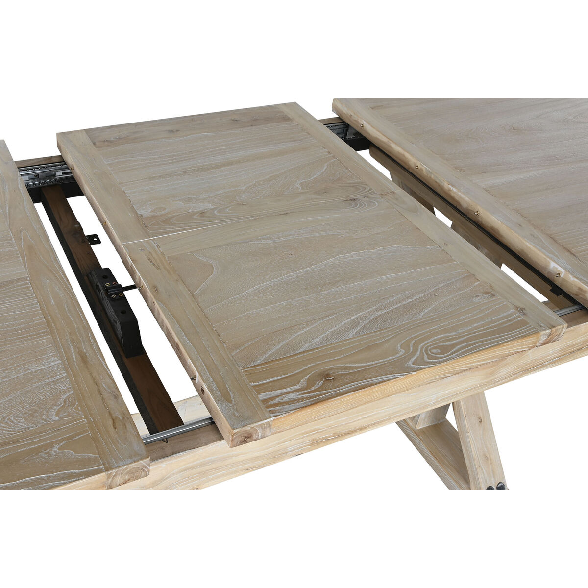 Dining Table Home ESPRIT Natural Recycled Wood Elm wood 180 x 90 x 76 cm
