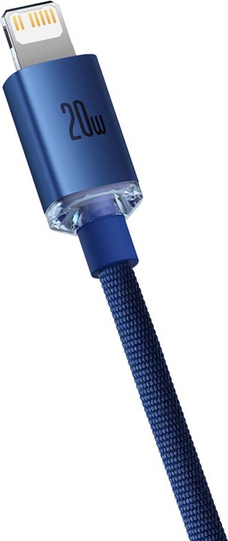 Baseus Crystal cable USB-C to Lightning, 20W, 1.2m (blue)