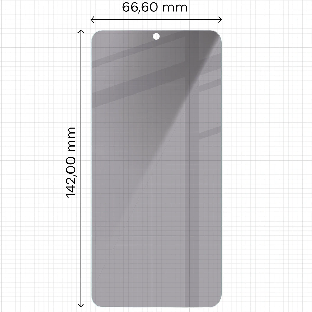 Prywatyzujące szkło hartowane Bizon Glass Clear Shadow do Samsung Galaxy S23 przyciemniane [2 PACK]