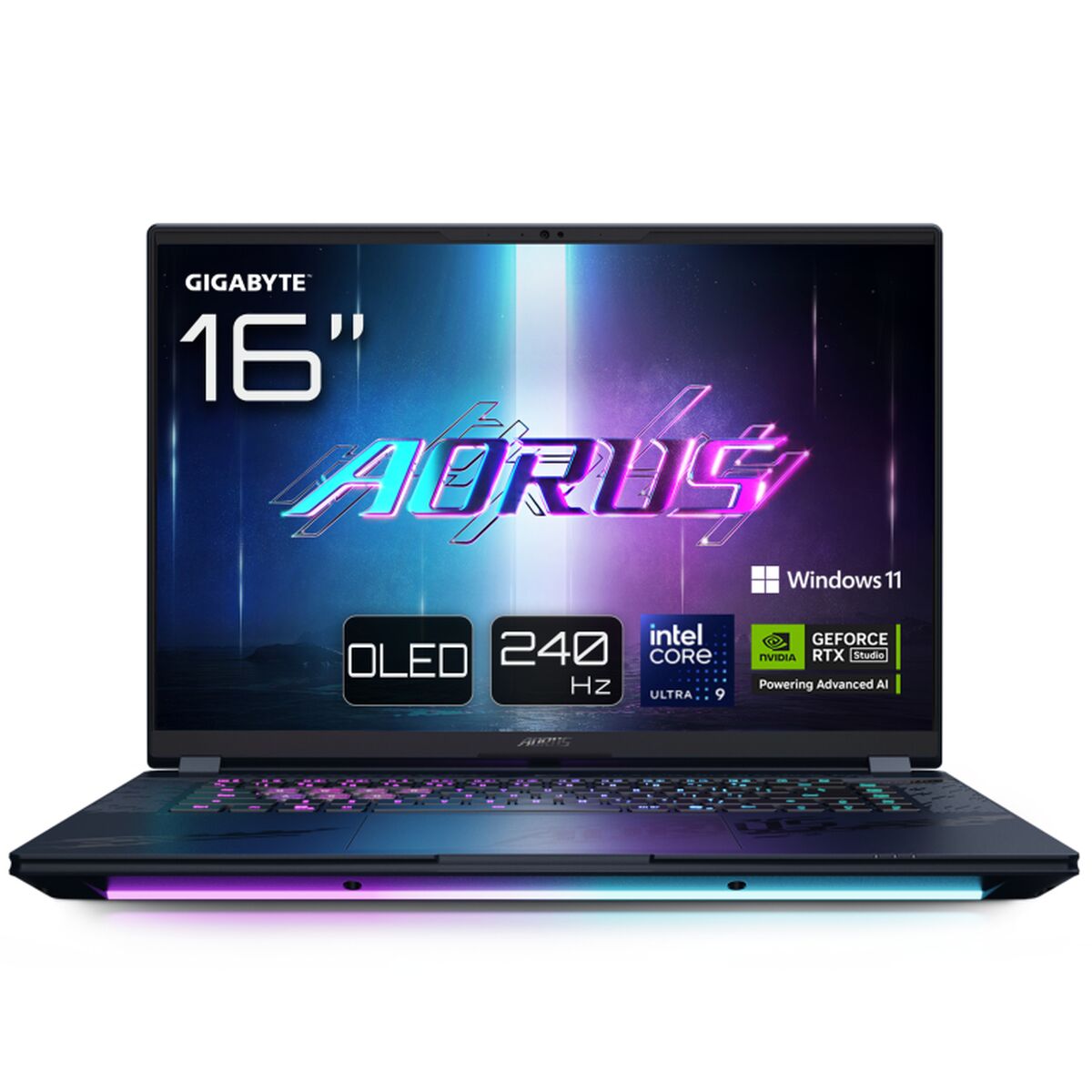 Laptop Gigabyte AORUS MASTER 16 BZHC6PTE64SP 16" 32 GB RAM 1 TB SSD Qwerty Portuguese