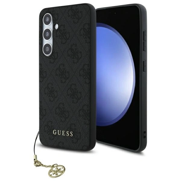 Guess GUHCS24FEGF4GGR Samsung Galaxy S24 FE hardcase 4G Charms Collection grey