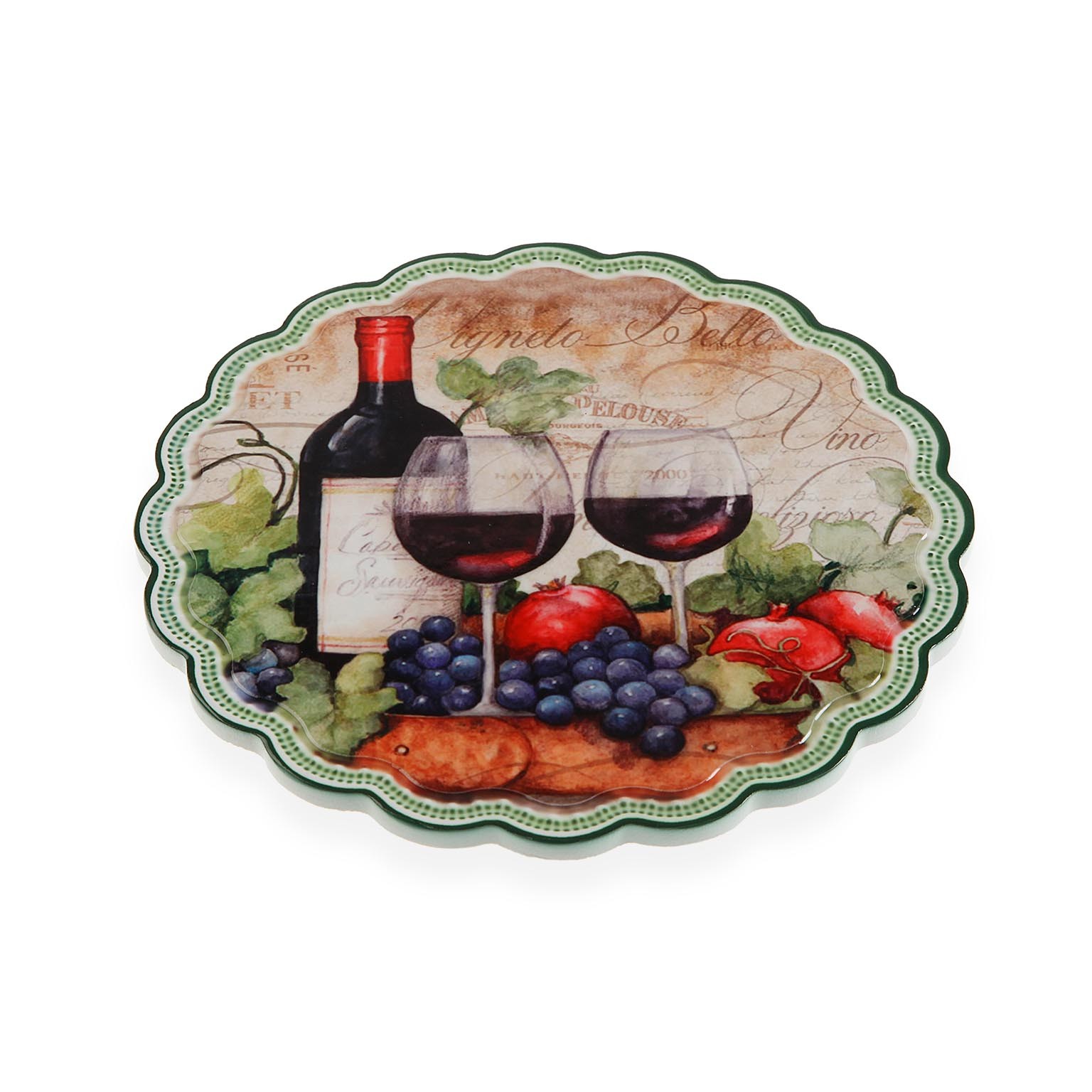 Table Mat Versa Wine Ceramic 20 x 20 cm