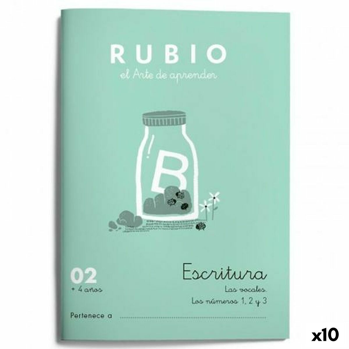 Writing and calligraphy notebook Rubio Nº02 A5 Spanish 20 Sheets (10Units)