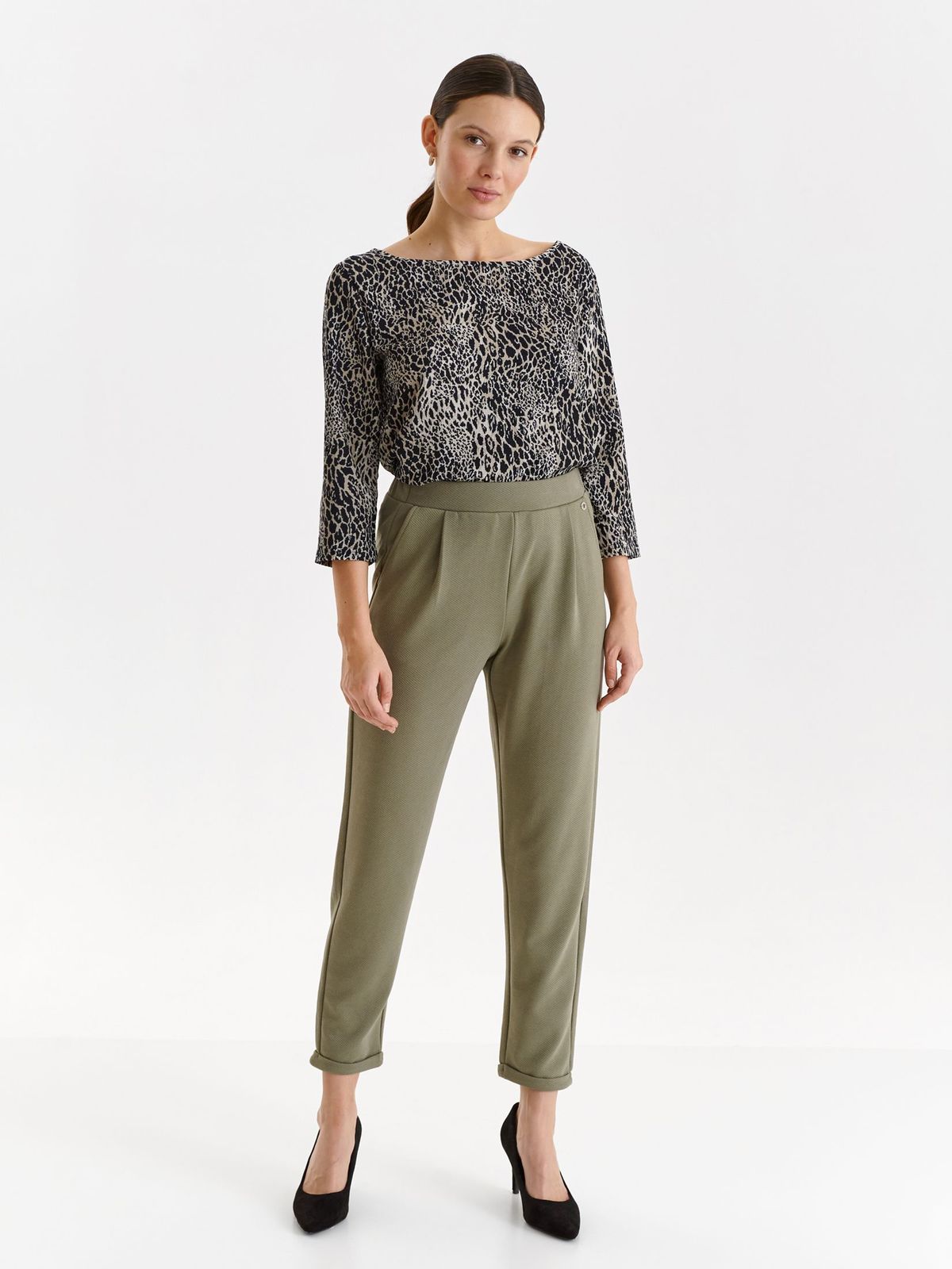  Women trousers model 175809 Top Secret  green