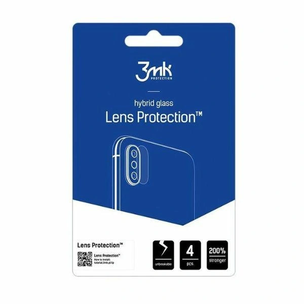 Hybrid glass for camera lens 3MK Lens Protect Samsung Galaxy XCover 7 [4 PACK]