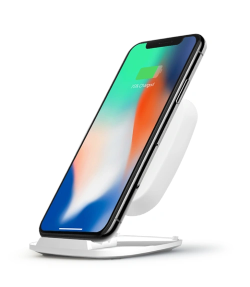 ZENS Fast Wireless Charger Stand 10W white