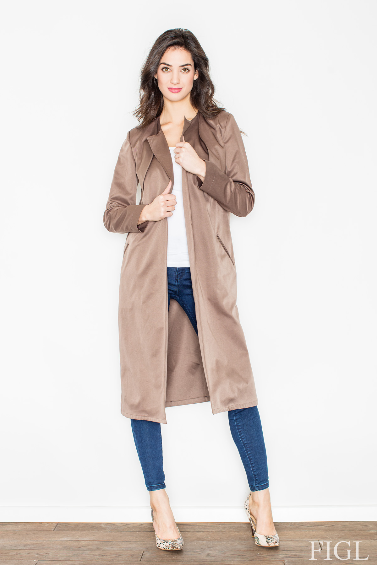  Coat model 50058 Figl  beige