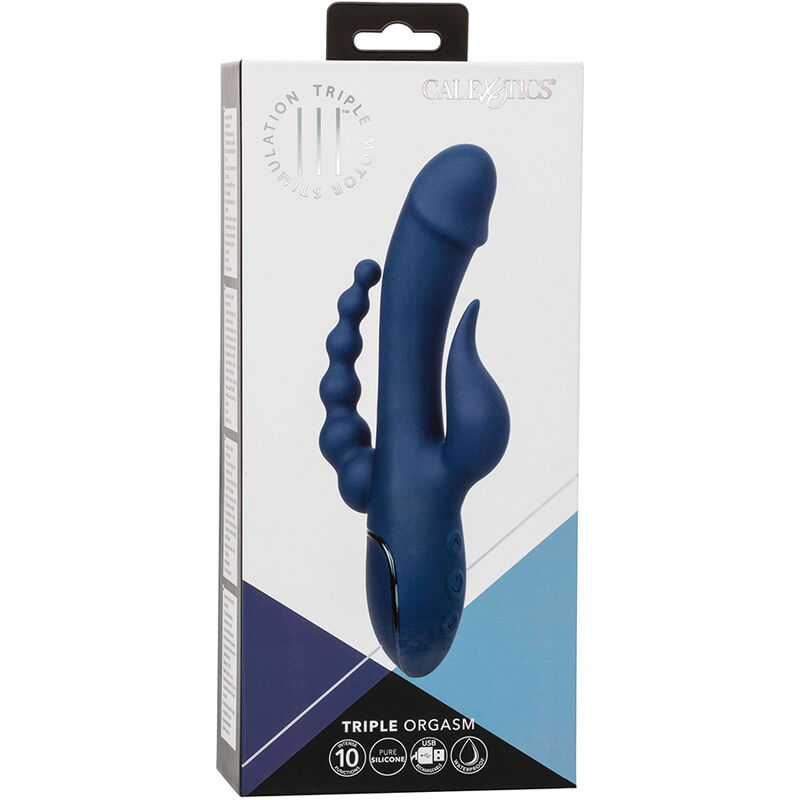 CALIFORNIA EXOTICS - VIBRATOR TRIPLE ORGASM BLUE