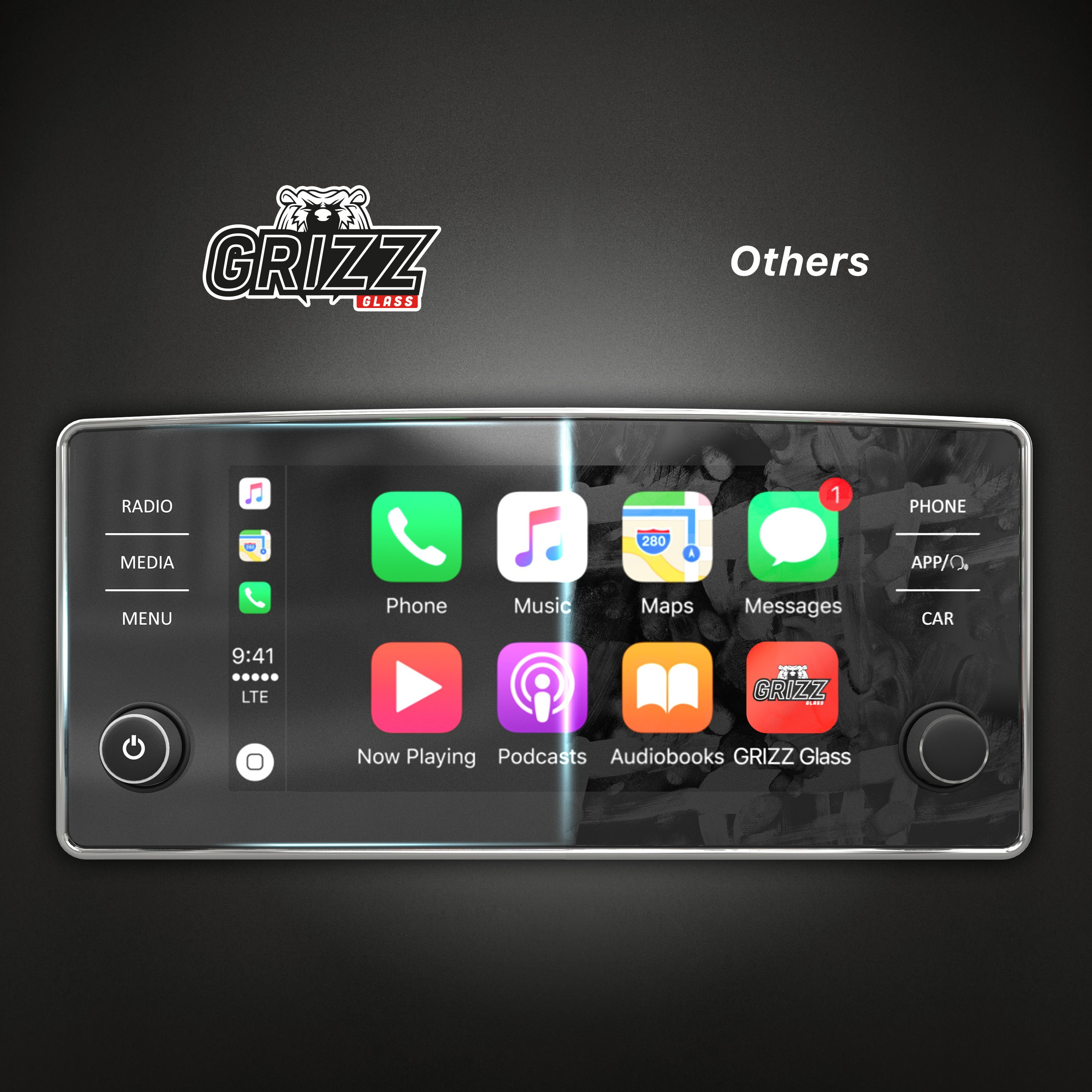 GrizzGlass CarDisplay Protection Skoda Scala 8 inch Bolero