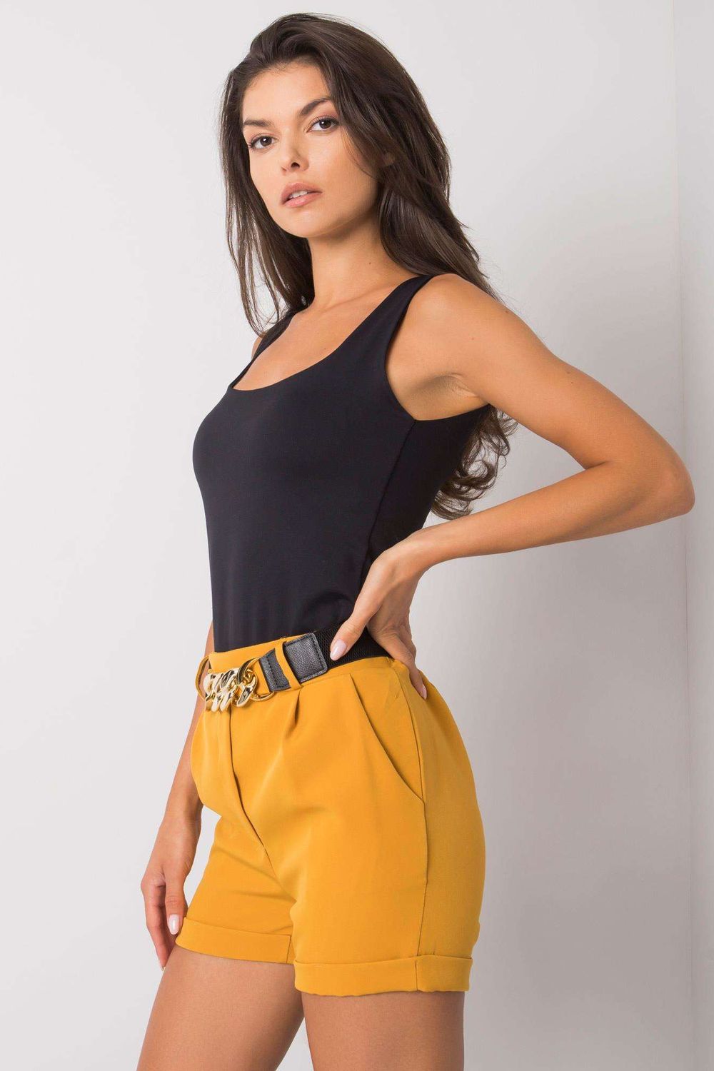  Shorts model 166155 Italy Moda  yellow