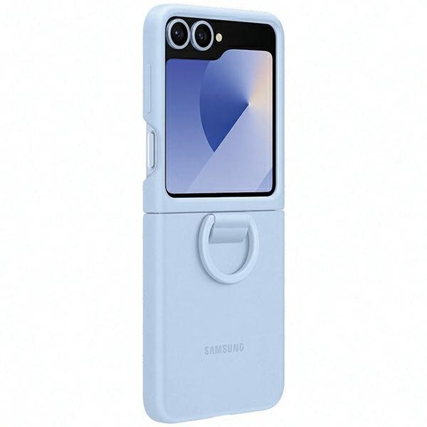 Samsung EF-PF741TLEGWW Galaxy Z Flip 6 Silicone Case with Ring blue