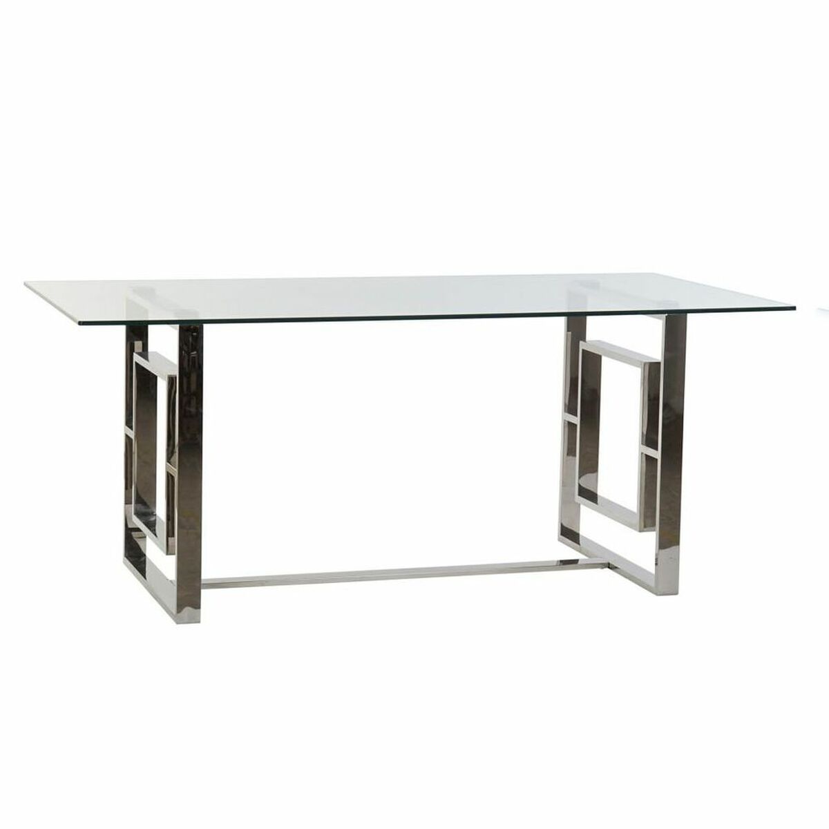 Dining Table DKD Home Decor Crystal Steel (180 x 90 x 75 cm)