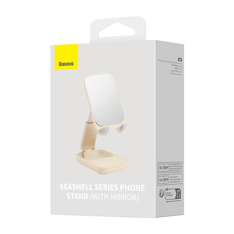 Baseus Folding Phone Stand Mirror (light pink)