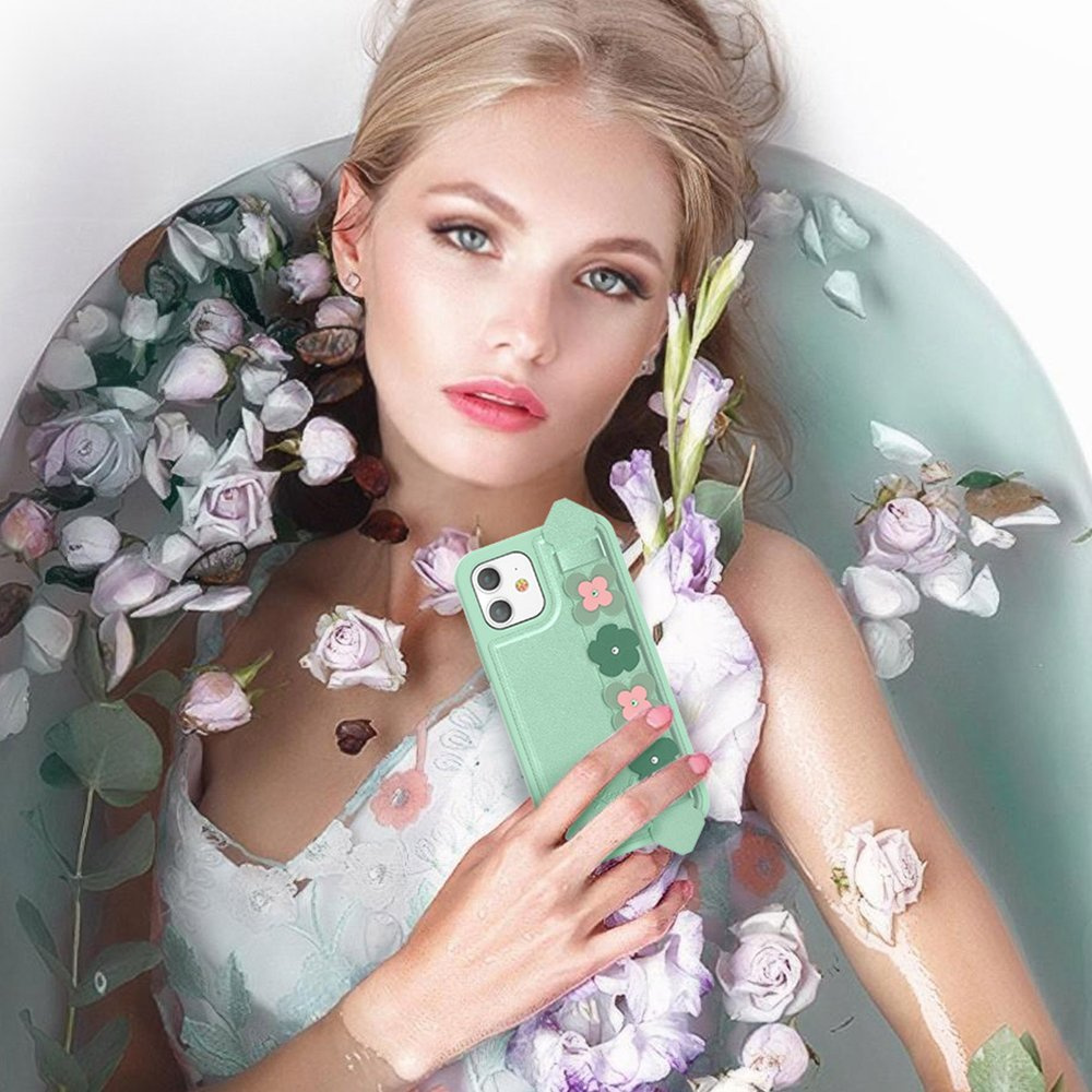 Kingxbar Sweet Swarovski Apple iPhone 12 Pro Max green