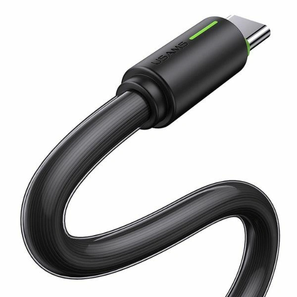 USAMS YU Series USB-A / USB-C cable 3A 1m black