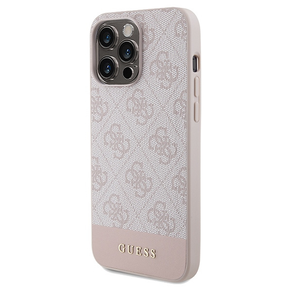 Guess GUHCP14XG4GLPI Apple iPhone 14 Pro Max hardcase 4G Stripe Collection pink