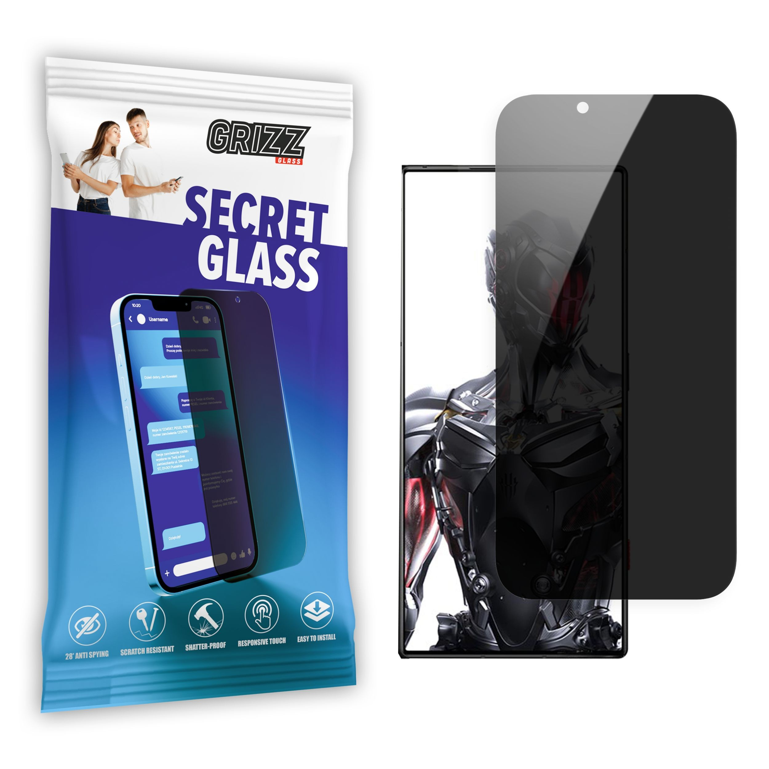 GrizzGlass SecretGlass ZTE nubia Red Magic 8 Pro+