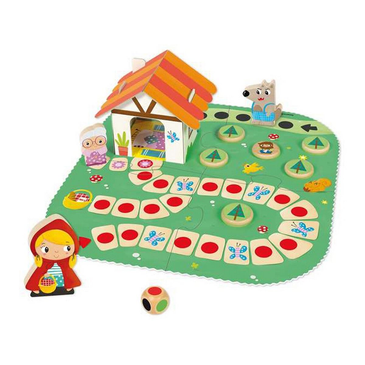 Educational Game Diset Little Red Ridding Hood 9 Pieces