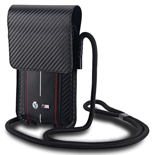 BMW BMPSP15XMSCAKR Wallet Bag Carbon Red Stripes black