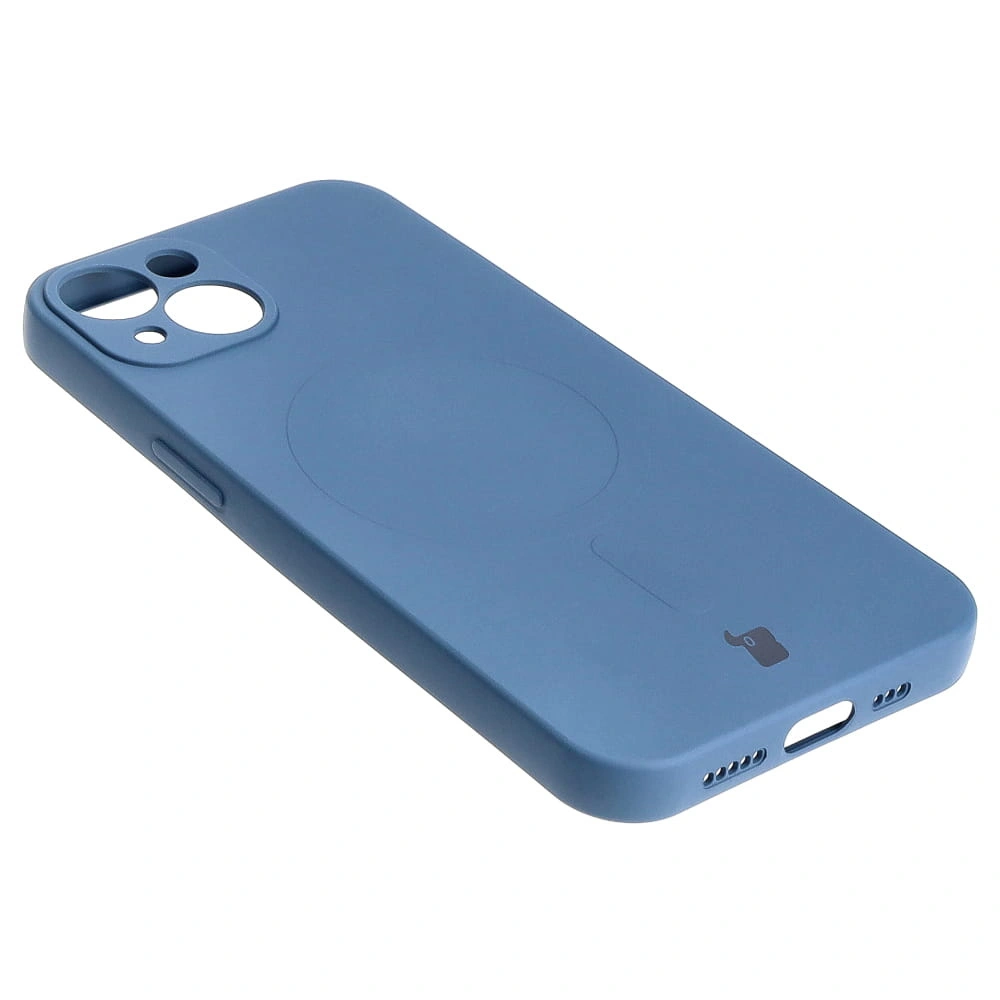Bizon Case Silicone Magnetic Apple iPhone 13 navy blue