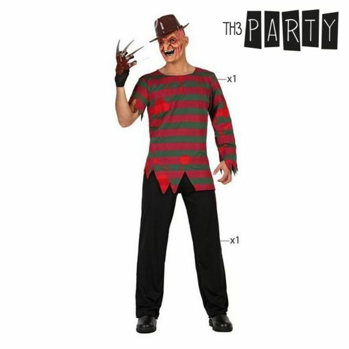 Costume for Adults Multicolour Male Assassin (2 Units)